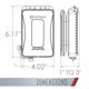 thumbnail image 3 of Tapa de enchufe resistente a la intemperie TayMac ML450Z de un solo elemento, bronce, 3 of 6
