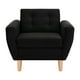 thumbnail image 1 of Sofa Bote 1c Felpa 05 Negro, 1 of 6