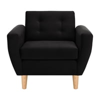 Bodevir - Sofa Bote 1C Felpa 05 Negro