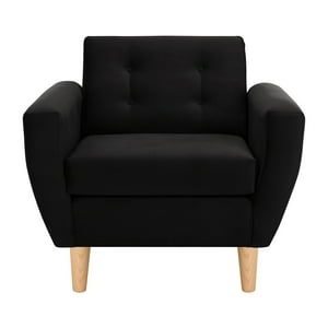 Bodevir - Sofa Bote 1C Felpa 05 Negro