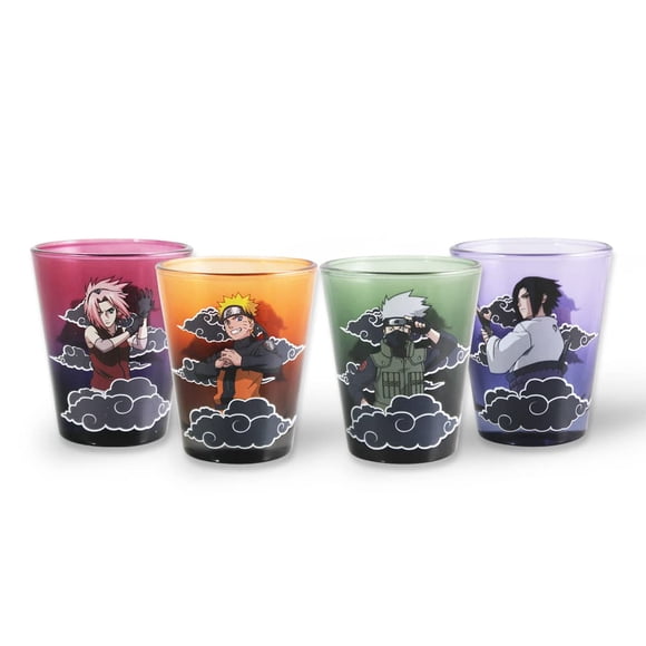 Set de vasos pequeños para beber Naruto Shippuden 60 ml x4 Just Funky