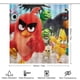 thumbnail image 2 of Angry Birds-2-theme 4-Piece Shower Curtain Set with Rugs, Waterproof Bathroom Decor Set Includes Bath Mat, U-Shaped Rug, Toilet Lid Cover and Curtain with Hooks, 2 of 6