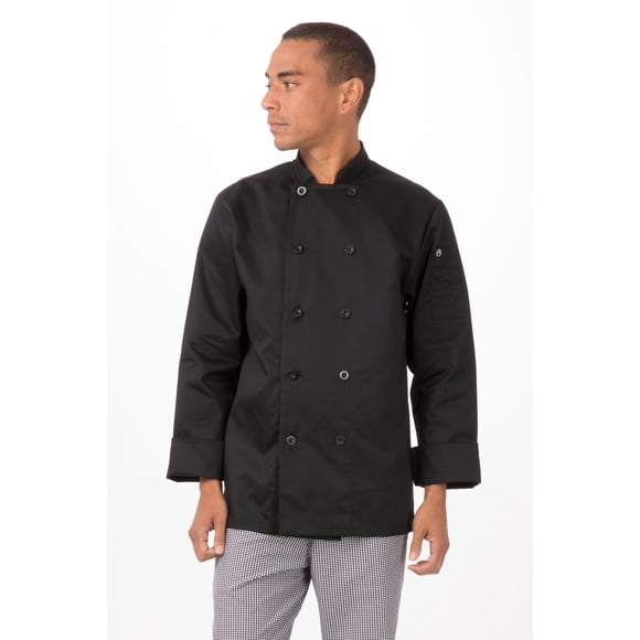 Chaqueta de Chef Bastille Unisex - Negro/L | Chef Works