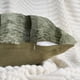 thumbnail image 3 of REGALWOVEN Paquete de 2 Fundas de Almohada de Peluche a Rayas Serie de Lujo Suaves y Esponjosas Modernas para Sofá Sala de Estar Coche Verde 20" x 12", 3 of 6