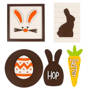 Bothyi - 8X Lindo Conejito De Pascua Huevo Kit Accesorio Conejo Para Decoraciones De Oficina En Casa C