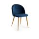 thumbnail image 2 of Pack de 4 sillas nordem velvet wood azul, 2 of 2
