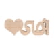 thumbnail image 2 of Día De San Valentín Decoraciones De Madera Recortes De Madera Artesanía De Bricolaje Para Cocina Hogar StyleC, 2 of 5