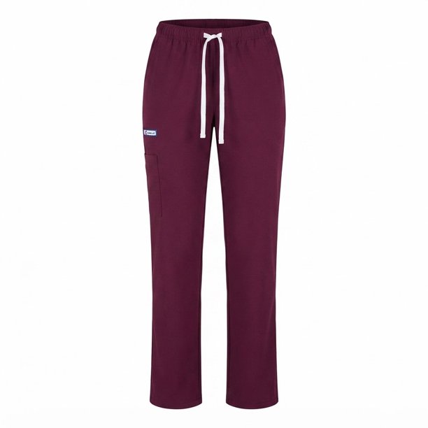 Pantalón clínico Recto Anti fluidos. - Burdeo