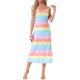 thumbnail image 1 of INSPIRE CHIC Vestido de Noche de Mujer de Rayón Suave sin Mangas con Tirantes Finos y Cuello Redondo para Primavera Verano Descanso M Arcoíris, 1 of 6