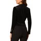 thumbnail image 3 of INSPIRE CHIC Chaqueta de Traje de Trabajo para Mujer de Halloween de Terciopelo con Solapa de Cuello y Manga Larga con Botón 3XL Negro, 3 of 7