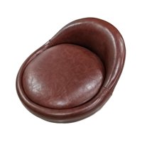 Magideal - Taburete De Bar Con Asiento De Repuesto, Resistente Al Agua, Cómodo, Piezas De Reparación, Con Respaldo Bajo De Piel Sintética Para Restaurante, Salón Marrón