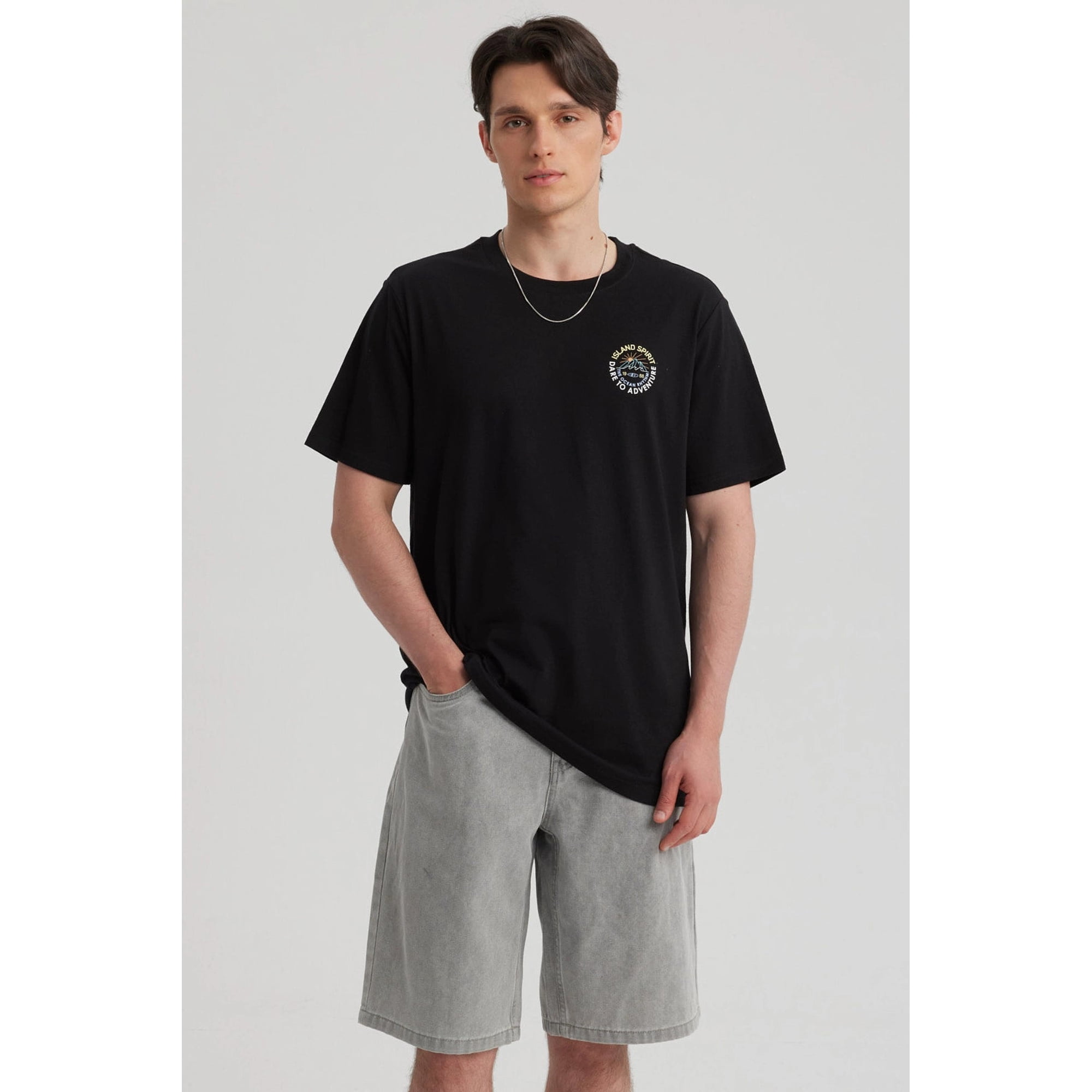 Fashionspark - Polera Hombre Regular Fit Negro - Ll