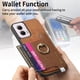 thumbnail image 4 of Funda Magnética Para Motorola Moto G Power 2024 5g Con Billetera Y Anillo Protector Resistente Marrón, 4 of 5