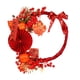 thumbnail image 4 of Corona de año Nuevo Chino, corona de flores artificiales, puerta delantera, decoración del hogar, corona del año Lunar 2024 para bodas en interiores y, 4 of 5