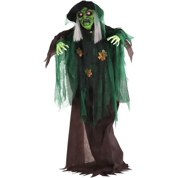 Halloween Animatronic Talking Forest Bruja Haunted Hill Farm