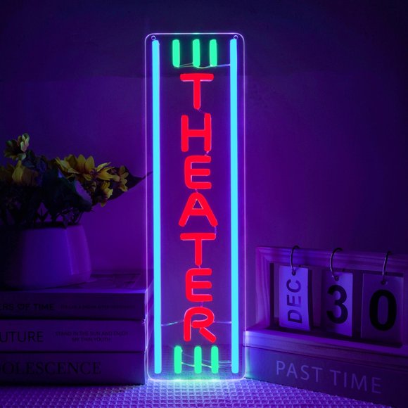 Letrero de neón YHOPESPZ 43 × 12 cm LED regulable para teatro