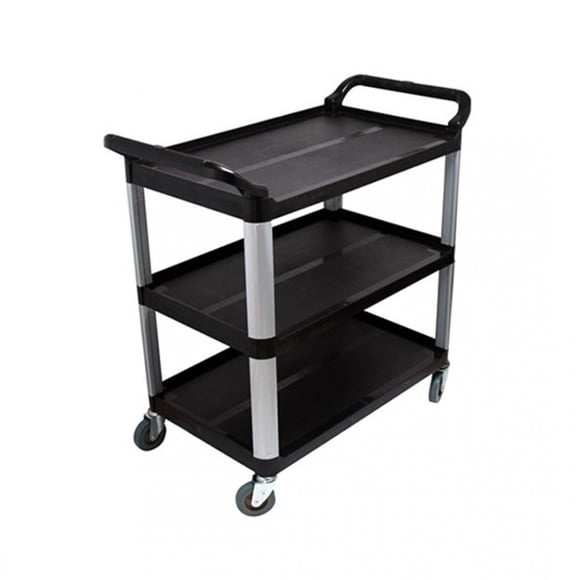 CARRO DE SERVICIO NEGRO 845x430x950 cm