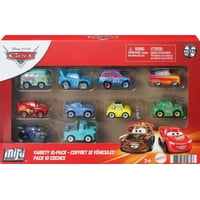 Set De Juguetes Mattel Disney Pixar Cars Mini Racers, Paquete De 10 Unidades Con 10 Vehículos