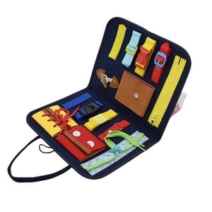 Kivara - Tablero Sensorial Libro Bebe Desarrollo Cognitivo Azul Multicolor