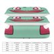 thumbnail image 3 of PokmonBulbasaur Face 3 Piece Sets Full/Queen Size - Reversible Microfiber Quilts with Shams Soft Lightweight Bedspread Coverlet Comforter for All Season Bed Sheets, 3 of 4