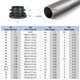 thumbnail image 2 of Uxcell Tapones de Tubo de Plástico de 1-3/8"OD, 24 Piezas de Inserto de Tapón de Agujero Redondo, Negro, 2 of 6