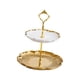 thumbnail image 4 of Estante Para Tartas, Plato Para Dulces, Plato De Frutas, Soporte Para Repostería Para Fiesta Comercial, Cumplea?os, B, Dorado, 4 of 5