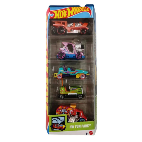 Hot Wheels - Pack 5 Hotwheels - Toonedstunt Tracks Exotique Blazershw