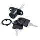 thumbnail image 3 of Cerradura De émbolo Para Gabinete, Cerradura De émbolo Para Puerta Corredera, Escritorio, 19mm, Negro, 3 of 5