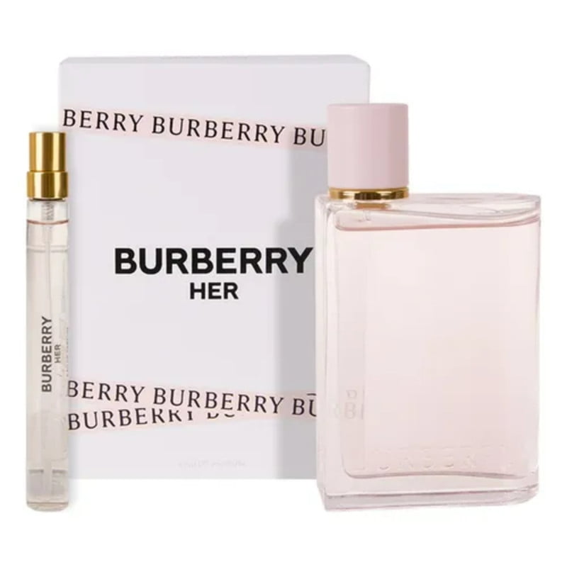 Set De Perfume Para Mujer Burberry Her Edp 100 Ml + 10 Ml - Elegante Y Femenino Con Aroma Dulce Y Floral