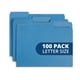 thumbnail image 1 of Carpeta Azul Con Lengüeta Cortada 1 3 Tamaño Carta 100 Unidades Por Caja, 1 of 5