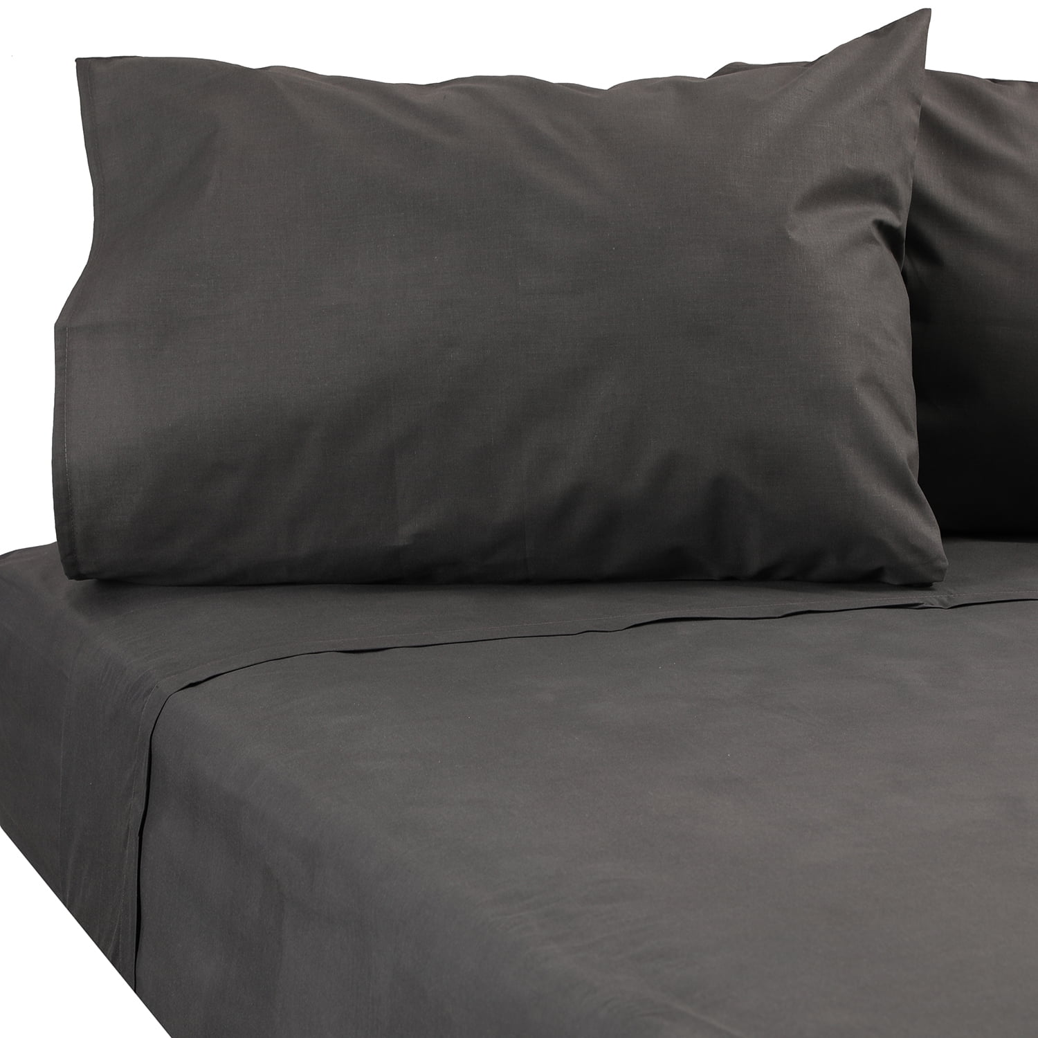 Sueño Blanco - Juego De Sabanas 2 Plazas, Color Gris, 144 Hilos, Incluye 2 Fundas Medidas Sabana Superior 210 X245 Inferior 150x200x24 Fuelle