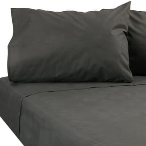 Sueño Blanco - Juego De Sabanas 2 Plazas, Color Gris, 144 Hilos, Incluye 2 Fundas Medidas Sabana Superior 210 X245 Inferior 150X200X24 Fuelle