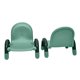 thumbnail image 1 of Silla Angeles Baseline apilable verde azulado 13 cm asiento, paquete de 2, 1 of 7