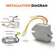 thumbnail image 3 of Regulador de Voltaje Hipa 394890 797375 Briggs Stratton, 3 of 6