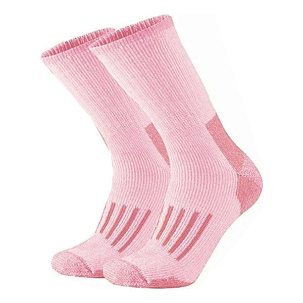 Calcetas 80% Lana Oveja Merino Hombre Mujer Frío Invierno rosa M