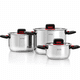 thumbnail image 4 of Batería de Cocina 6 Piezas Acero Inox con Asas Retráctiles y Apta Para Inducción Modelo Spazio Marca Vitta, 4 of 8