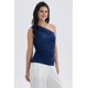 thumbnail image 2 of Polera Mujer Con Botones Azul Oscuro, 2 of 4