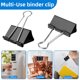 thumbnail image 5 of Clips de carpeta Nomatox 75 mm, paquete de 6, negro, tamaño Jumbo, 5 of 7