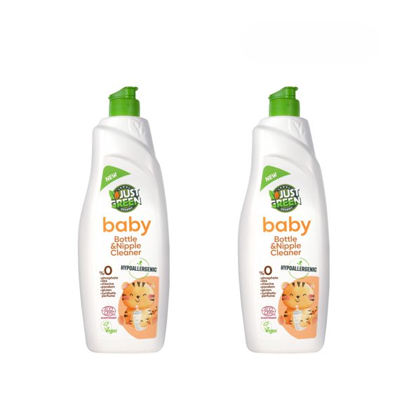 Limpiador de biberones Just Green Organic 750 ml (2 unidades)