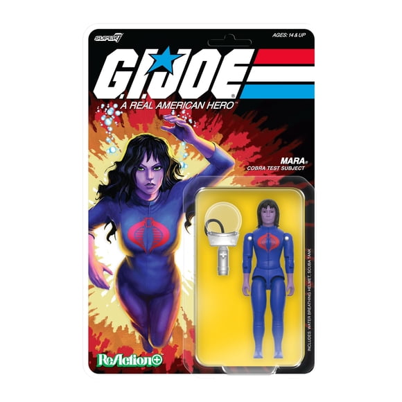 Figura de acción Super7 Reaction+ G.I. Joe Mara de 3.75 pulgadas