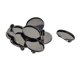 thumbnail image 4 of 10 piezas de broche de 25 mm que hacen bandejas de configuración de bisel de cabujón en blanco para placa negro, 4 of 5