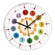 thumbnail image 5 of Reloj De Pared Silencioso Relojes Decorativos De 8 Pulgadas Para Paredes Para Dormitorio Oficina En Casa Borde Blanco A, 5 of 5