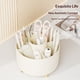 thumbnail image 2 of Soporte De Cepillo De Maquillaje De Gran Capacidad Organizador De Maquillaje Giratorio De 360 ° Taza De Cepillos De Maquillaje De 5 Ranuras Para Decoración De Vanidad Encimeras De Baño, 2 of 3