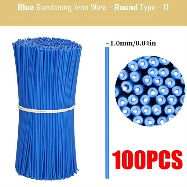 100pcs Iron Wire Tie Bandage - Perfect for Gardening, Plant Bundling and Vine Storage!