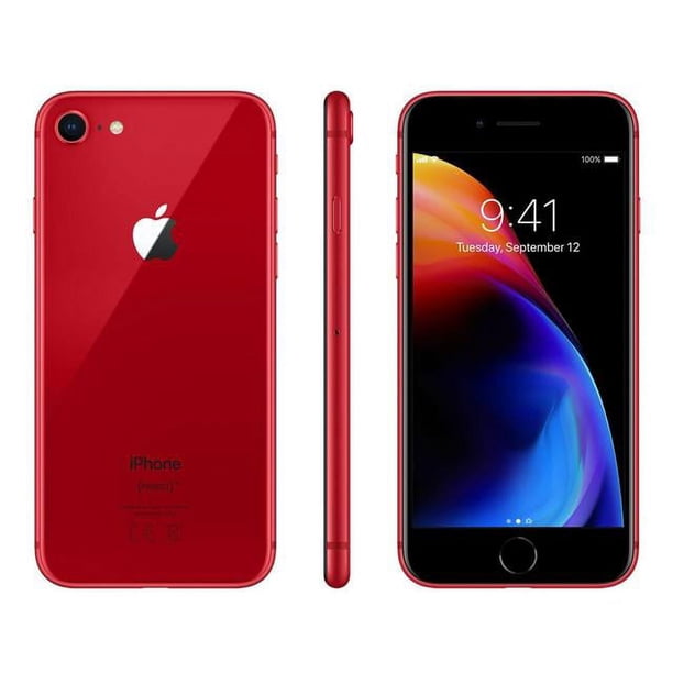 Apple iPhone 8 Usado, Desbloqueado por Operador, 64 GB, Color Rojo