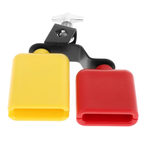 Juego de batería de sonido alto y bajo, juego de campana para hacer ruido de percusión, accesorio de juego de campana de doble montaje , estilo b