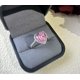 thumbnail image 5 of Anillos de Compromiso y Boda de Halo de Plata Esterlina de 3 Quilates Anillos de Diamante Rosa en Forma de Corazón Anillo de Cóctel de Corazón con Circonia Cúbica para Mujer Chapado en Oro de 18K, 5 of 7