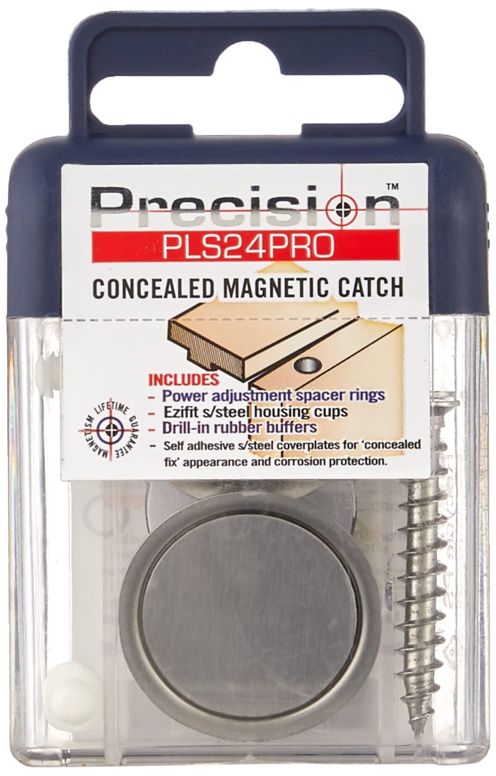 Cerradura Precision Lock Pls-24 Pro Plateada Oculta