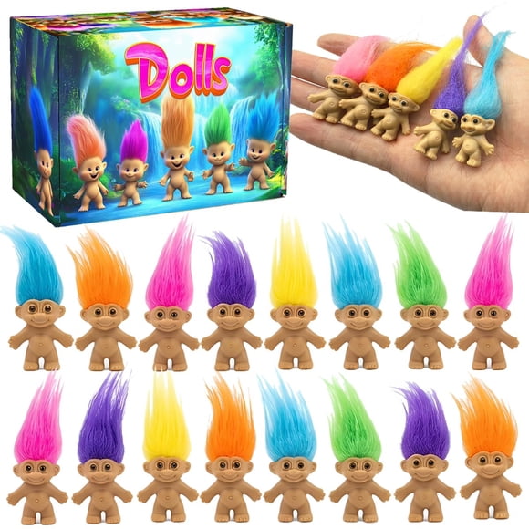 Mini Muñecas Anidarly 60 Piezas con Cabellos de Colores Variados - Caja de Regalo