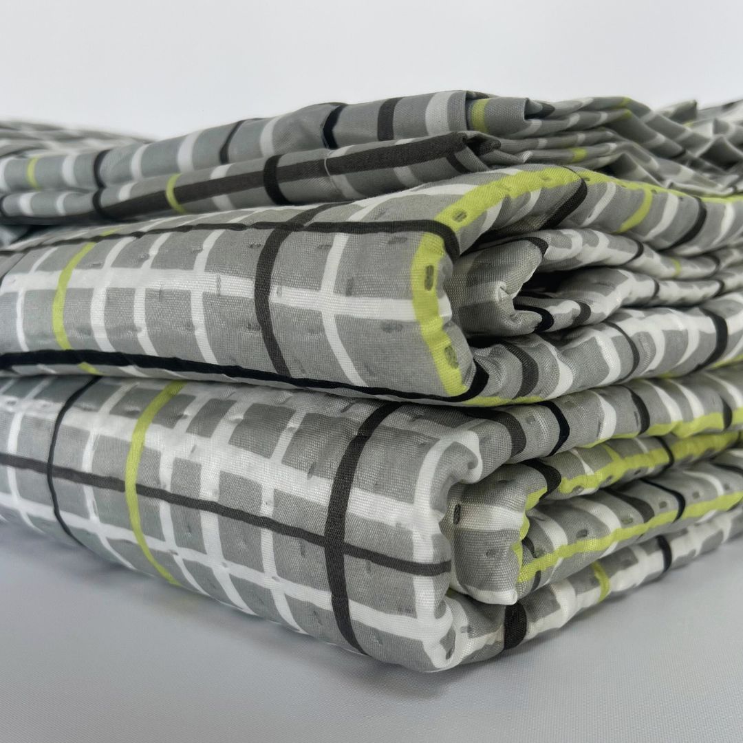 Chantilly - Quilt Ultrasonic 1.5P Esta Lineas Gris